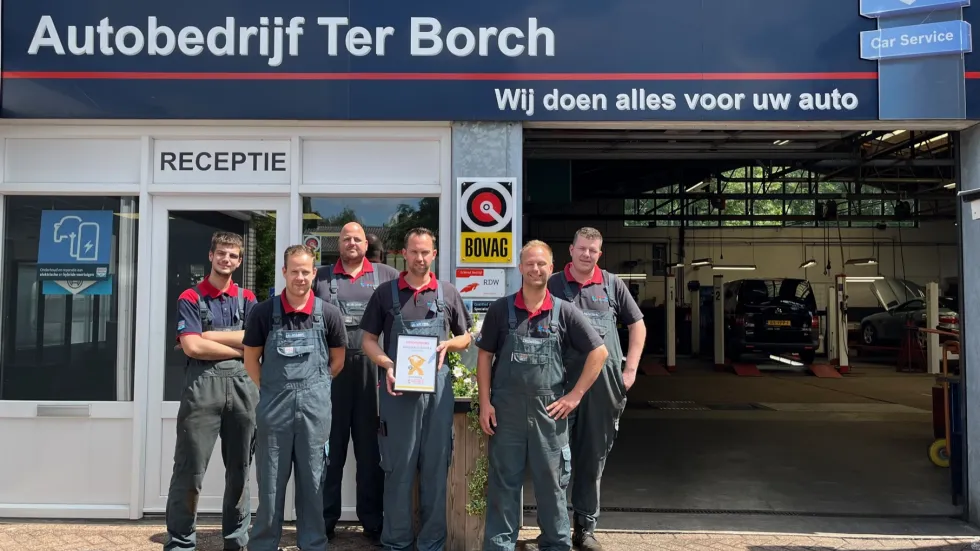 Groepsfoto genomineerden BOVAG onafhankelijk autobedrijf 2023