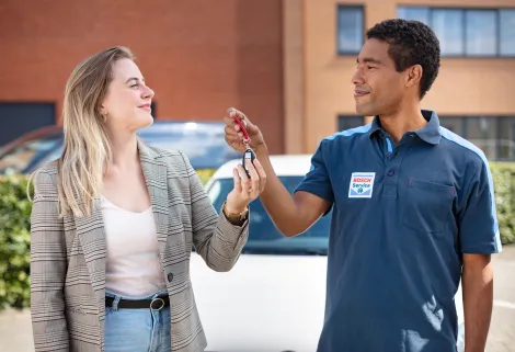 Prive lease, sleutel overhandigen