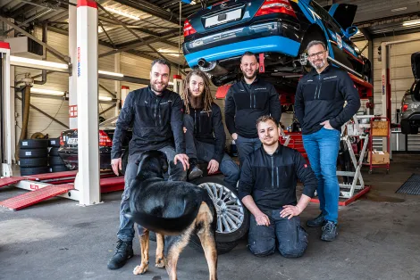 Het team van Bosch Car Service Lawrence in Beek